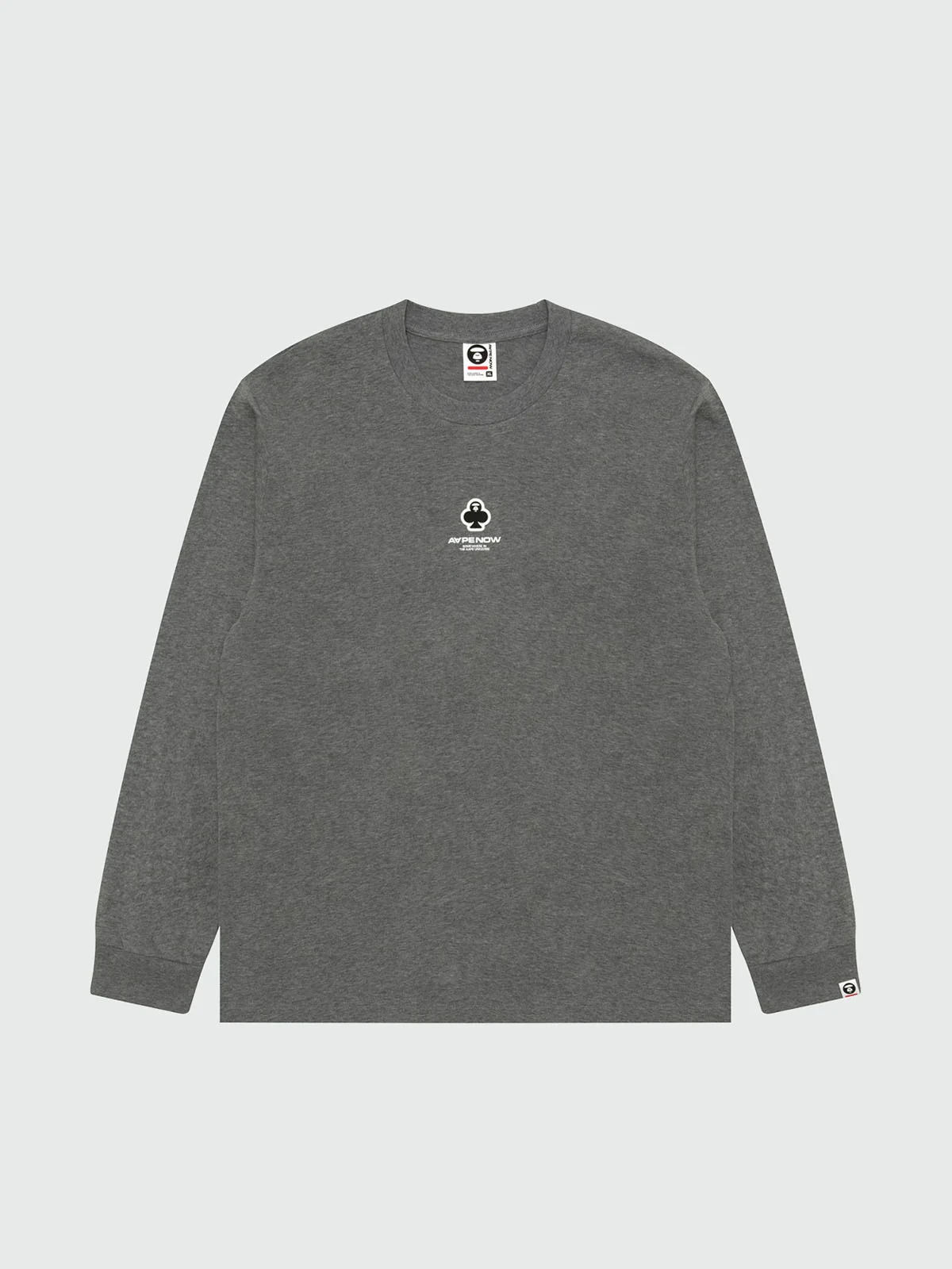 AAPE Áo Thun Dài Tay Nam - AAPENOW clover moonface long sleeve tee