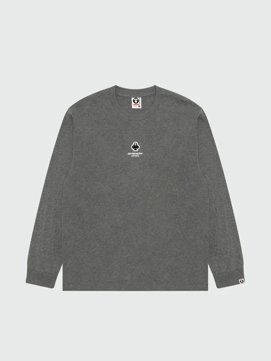 AAPE Áo Thun Dài Tay Nam - AAPENOW clover moonface long sleeve tee