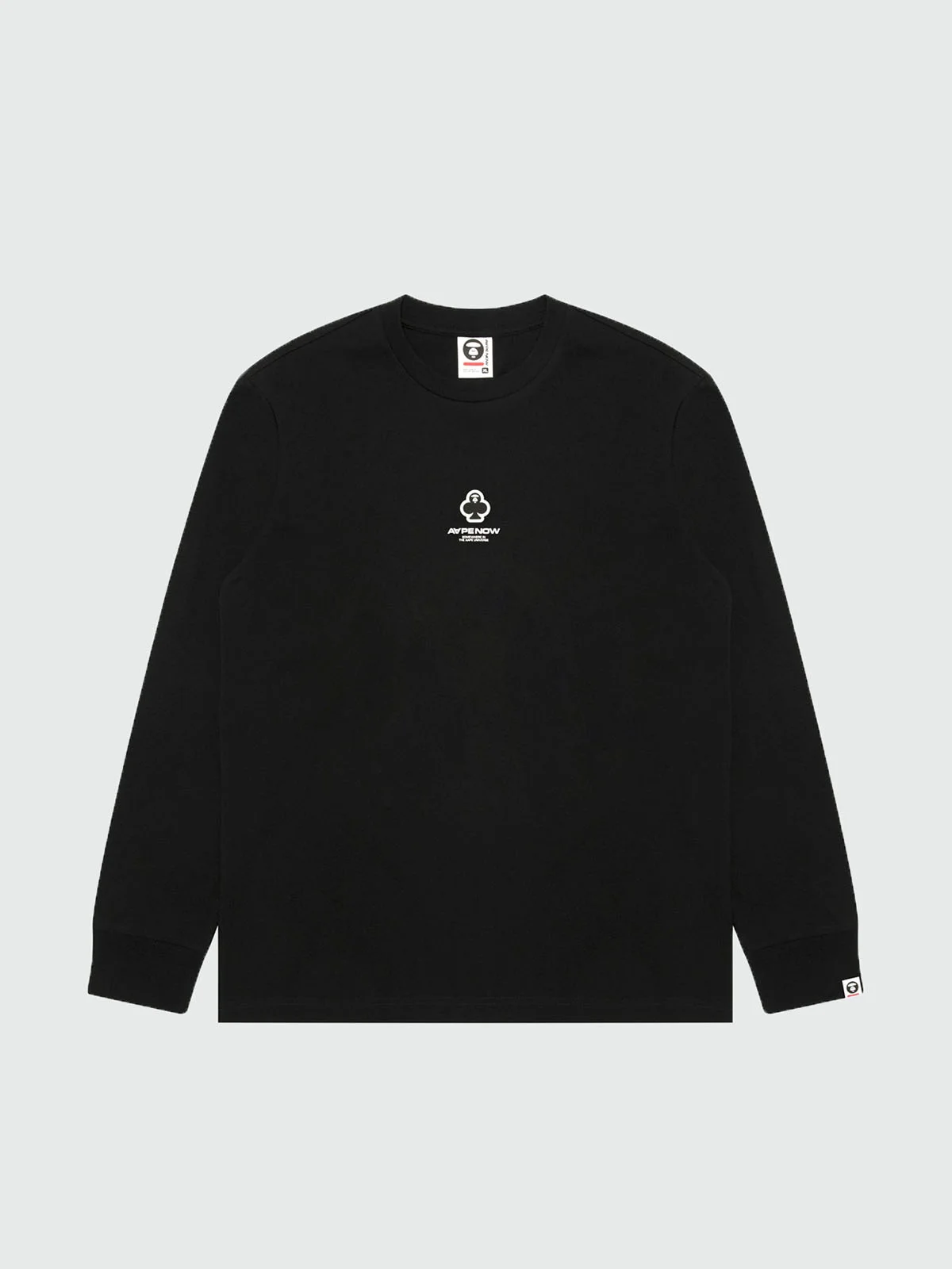 AAPE Áo Thun Dài Tay Nam - AAPENOW clover moonface long sleeve tee