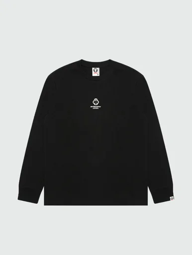AAPE Áo Thun Dài Tay Nam - AAPENOW clover moonface long sleeve tee