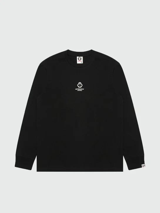 AAPE Áo Thun Dài Tay Nam - AAPENOW clover moonface long sleeve tee