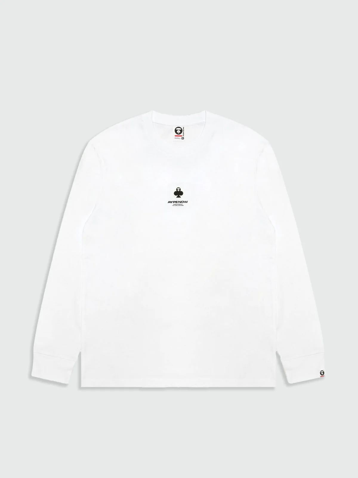 AAPE Áo Thun Dài Tay Nam - AAPENOW clover moonface long sleeve tee
