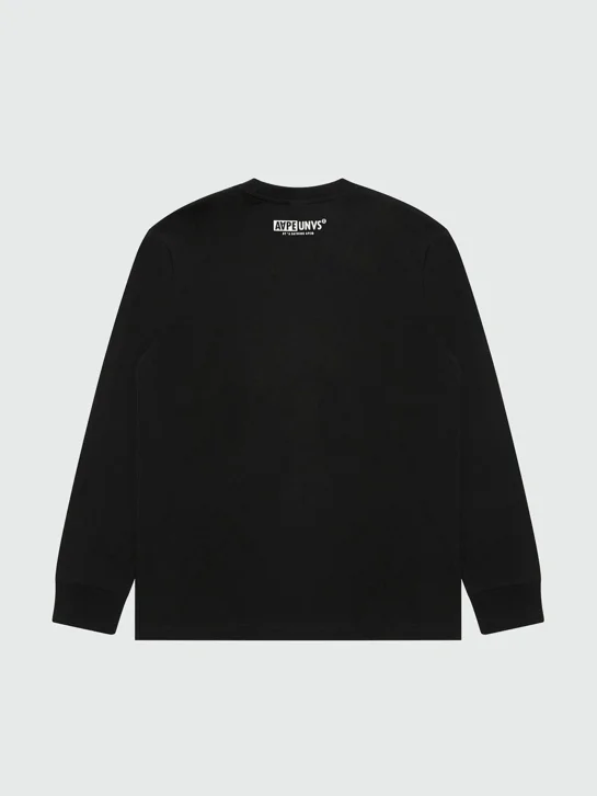 AAPE Áo Thun Dài Tay Nam - AAPEUNVS moonface long sleeve tee