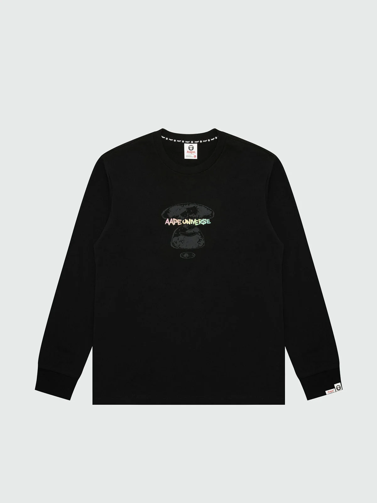 AAPE Áo Thun Dài Tay Nam - AAPEUNVS moonface long sleeve tee