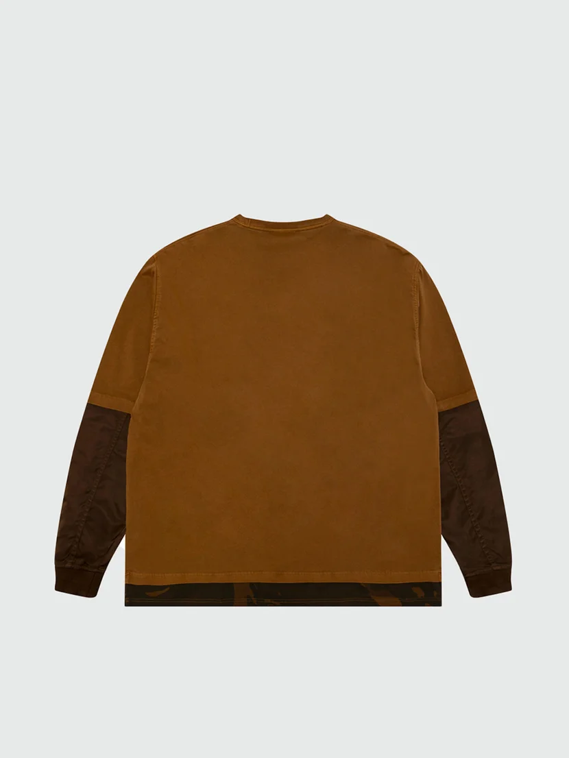 AAPE Áo Thun Dài Tay Nam - Moonface logo long sleeve tee