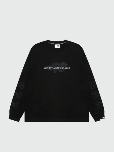 AAPE Áo Thun Dài Tay Nam - Logo long sleeve tee