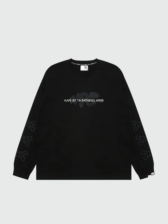 AAPE Áo Thun Dài Tay Nam - Logo long sleeve tee