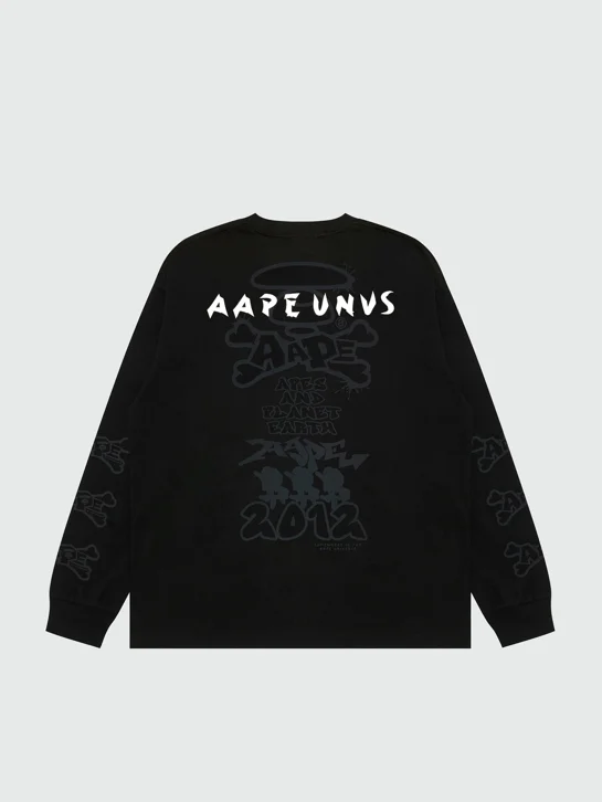 AAPE Áo Thun Dài Tay Nam - Logo long sleeve tee