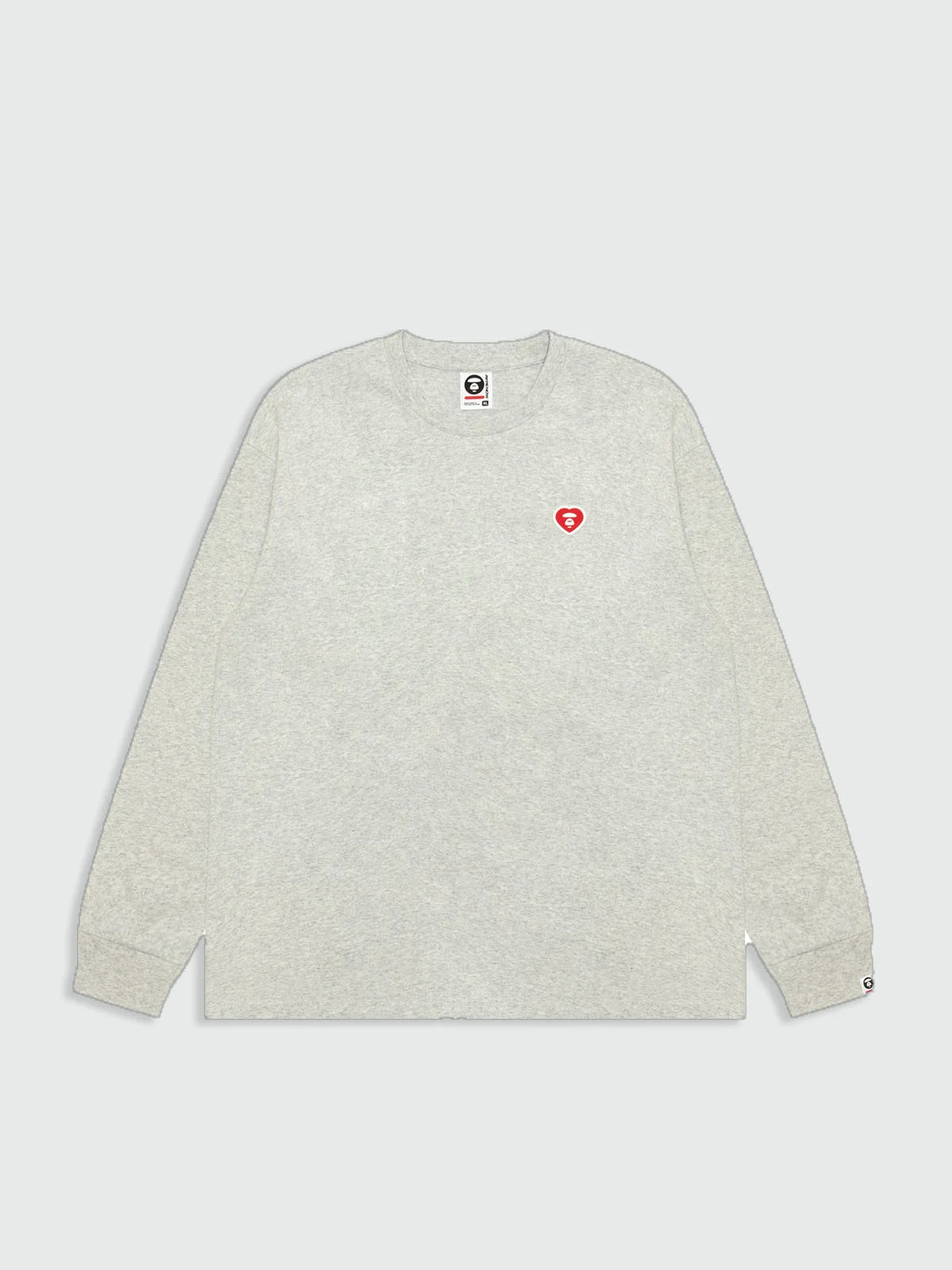 AAPE Áo Thun Dài Tay Nam - AAPENOW AAPE heart long sleeve tee