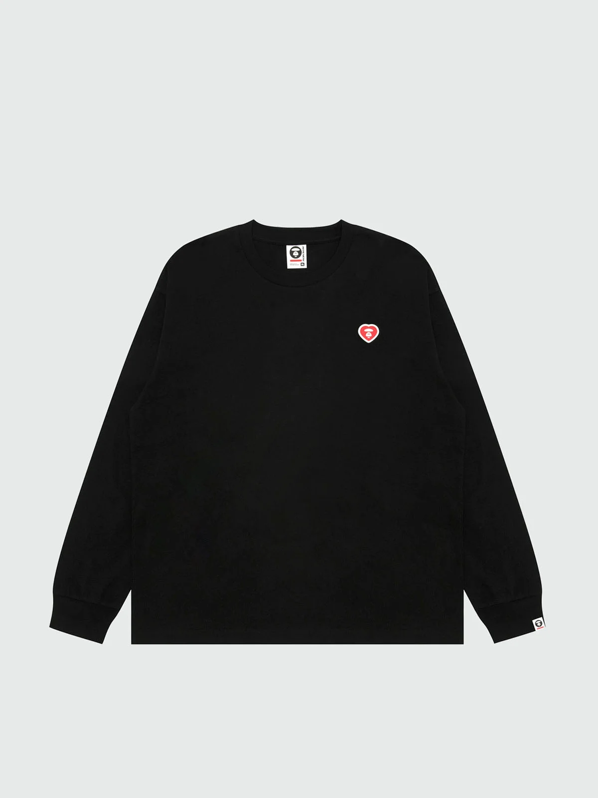 AAPE Áo Thun Dài Tay Nam - AAPENOW AAPE heart long sleeve tee