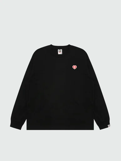 AAPE Áo Thun Dài Tay Nam - AAPENOW AAPE heart long sleeve tee
