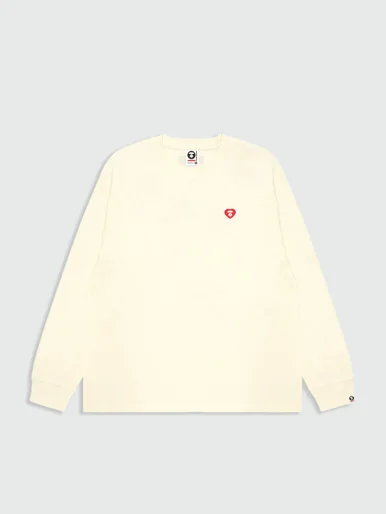 AAPE Áo Thun Dài Tay Nam - AAPENOW AAPE heart long sleeve tee