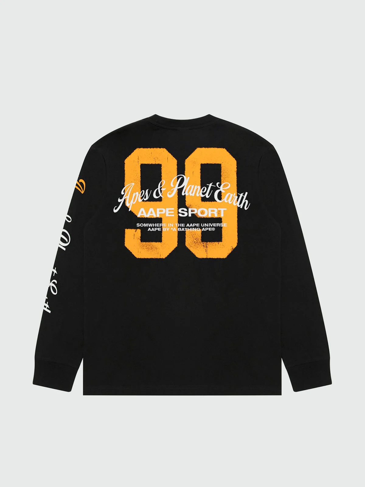 AAPE Áo Thun Dài Tay Nam - AAPESPORTS logo long sleeve tee