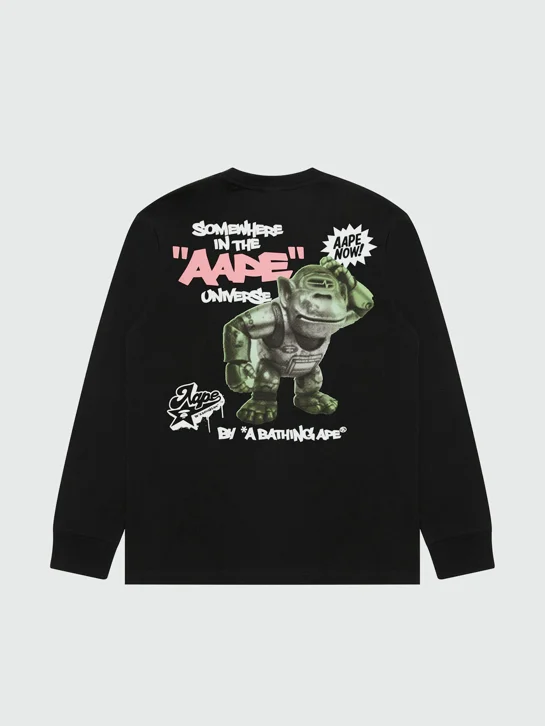 AAPE Áo Thun Dài Tay Nam - Graphic long sleeve tee