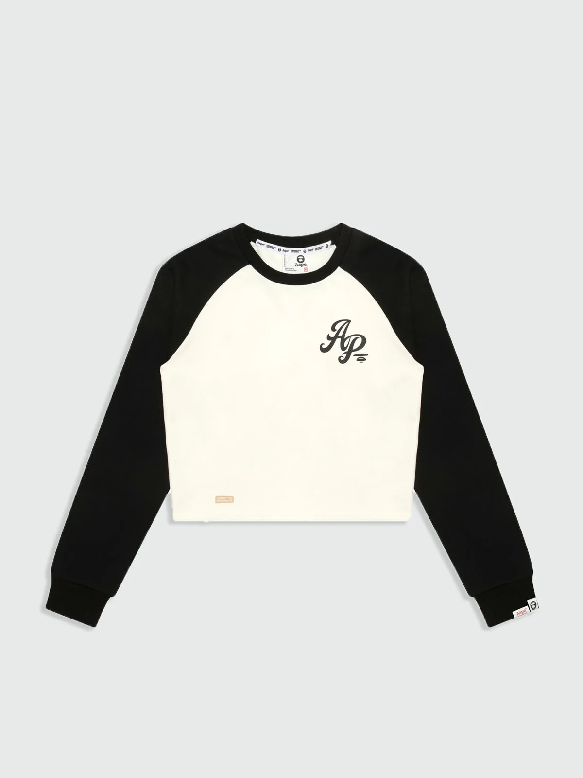 AAPE Áo Thun Dài Tay Nữ - Logo raglan long sleeve tee