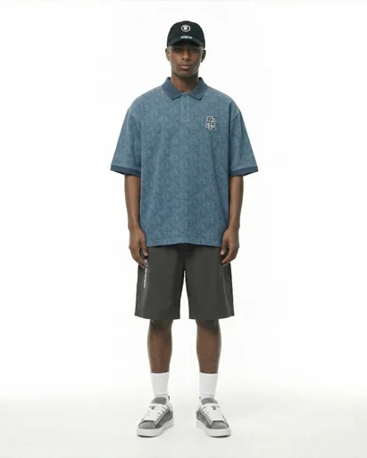 AAPE Áo Polo Nam - Logo polo tee