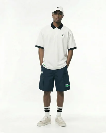 AAPE Áo Polo Nam - AAPEUNION short sleeve polo shirt