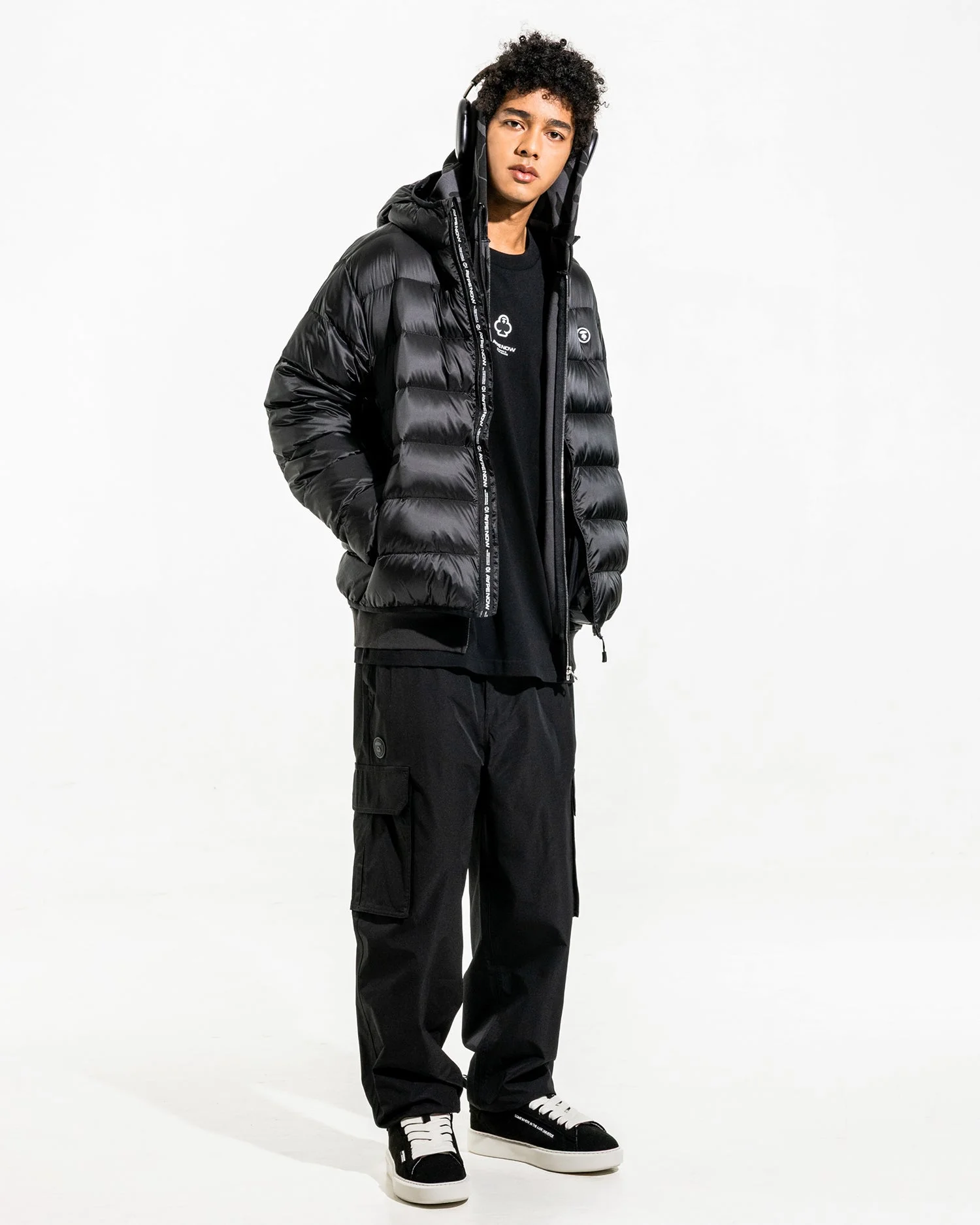 AAPE Quần Dài Nam - AAPENOW moonface logo cargo jogger pants