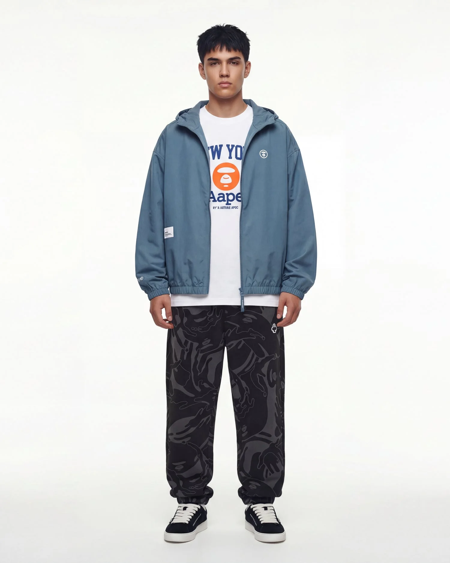 AAPE Quần Nỉ Dài Nam - AAPENOW moonface camo sweat pants
