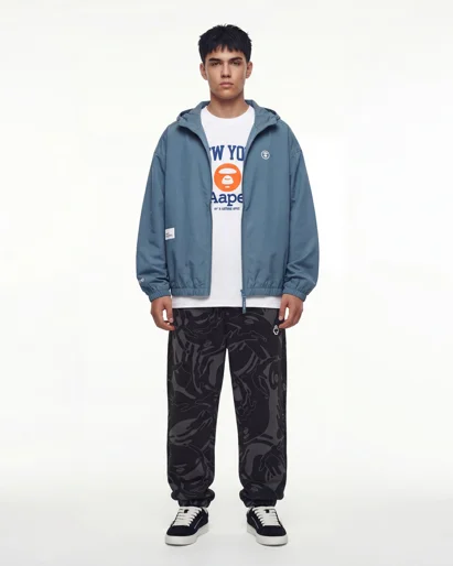 AAPE Quần Nỉ Dài Nam - AAPENOW moonface camo sweat pants