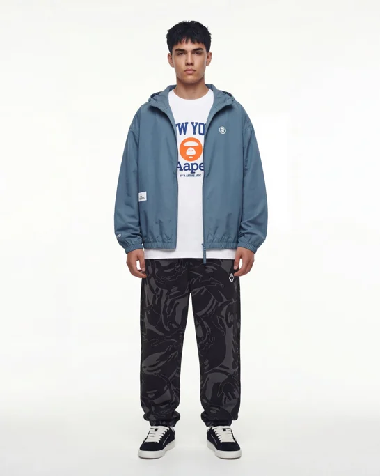 AAPE Quần Nỉ Dài Nam - AAPENOW moonface camo sweat pants