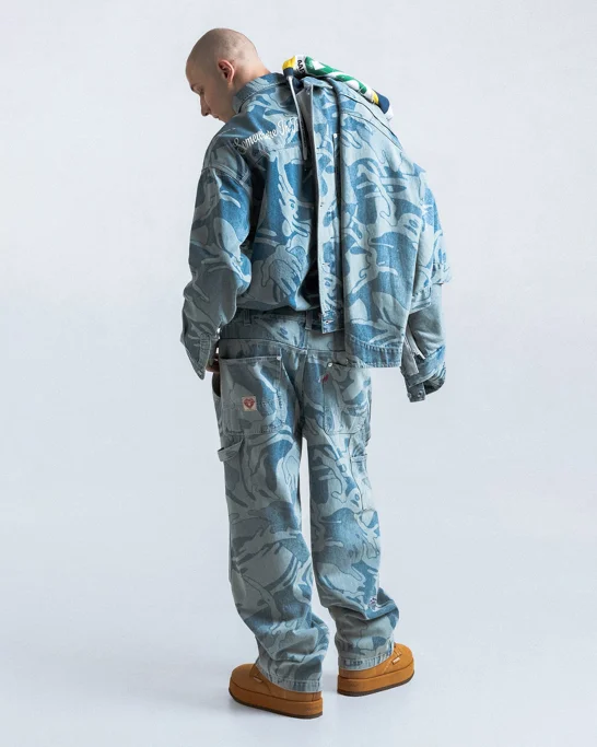 AAPE Quần Jean Dài Nam - AAPEUNVS camo jeans