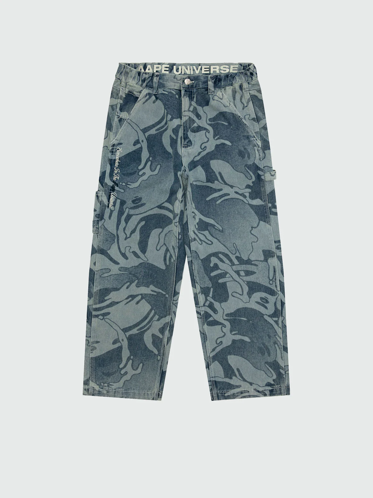 AAPE Quần Jean Dài Nam - AAPEUNVS camo jeans