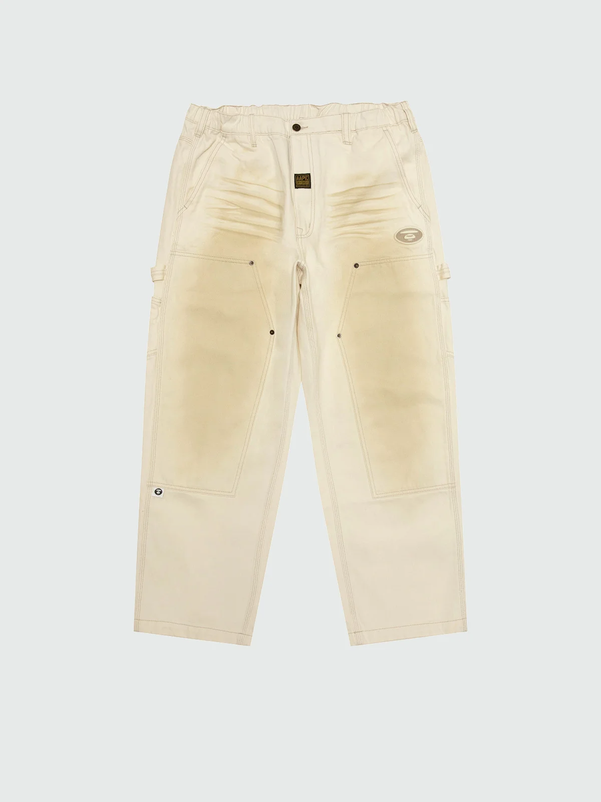 AAPE Quần Dài Nam - AAPEUNVS moonface washed denim pants