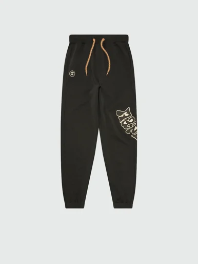 AAPE Quần Nỉ Dài Nữ - Moonface logo sweat pants