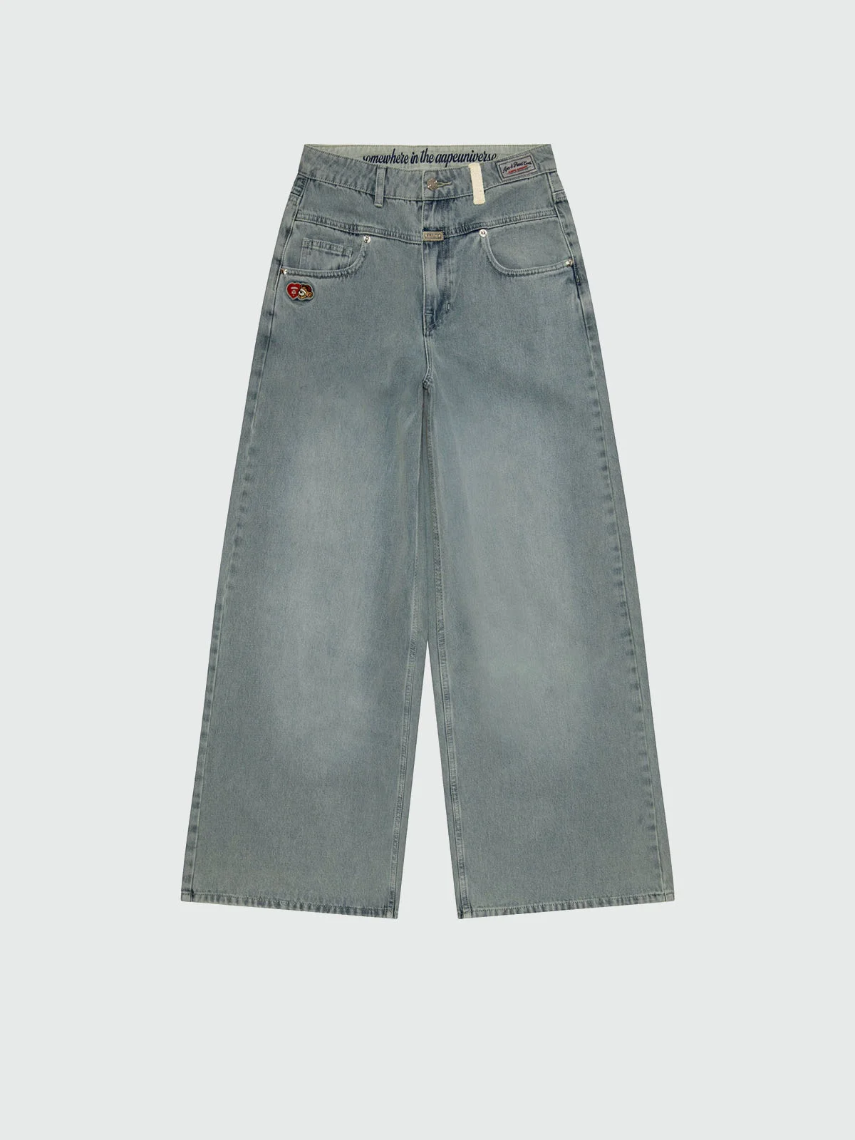 AAPE Quần Jean Dài Nữ - AAPEUNVS wide-leg jeans