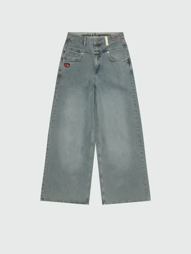 AAPE Quần Jean Dài Nữ - AAPEUNVS wide-leg jeans