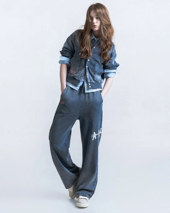 AAPE Quần Nỉ Dài Nữ - AAPESPORT washed sweat pants