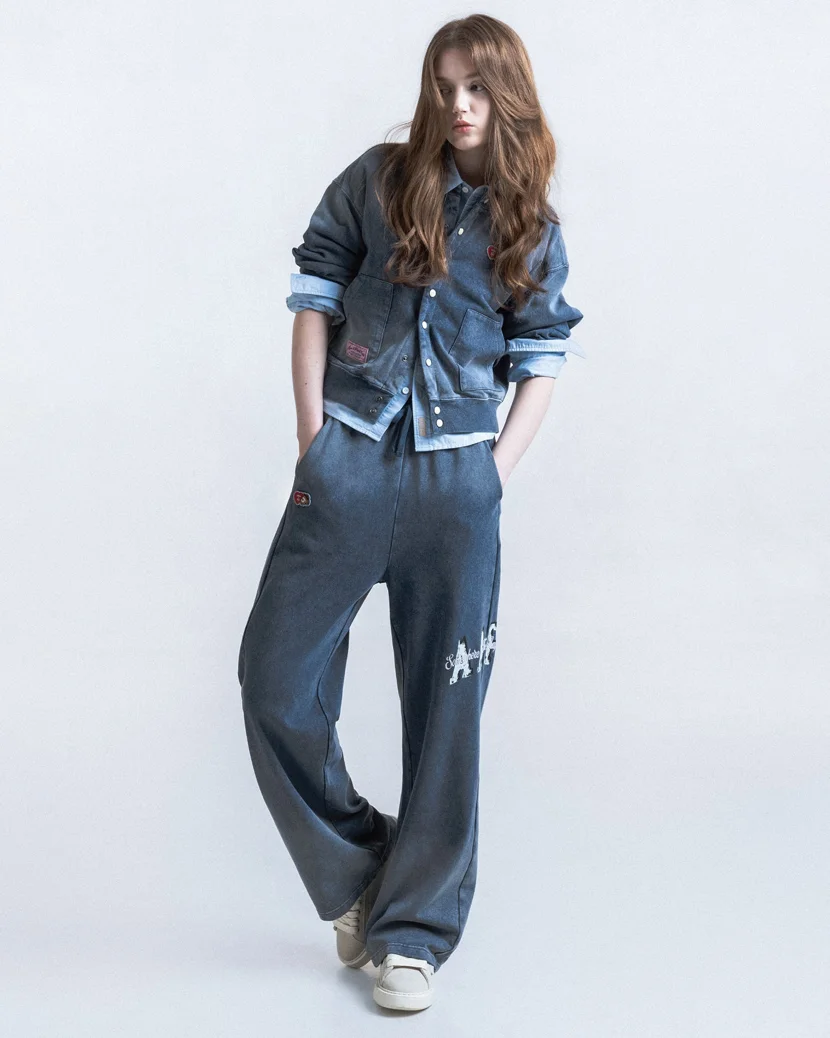 AAPE Quần Nỉ Dài Nữ - AAPESPORT washed sweat pants