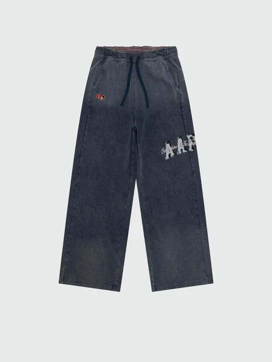 AAPE Quần Nỉ Dài Nữ - AAPESPORT washed sweat pants