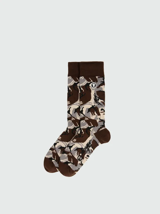 AAPE Vớ Thời Trang - Moonface camo socks