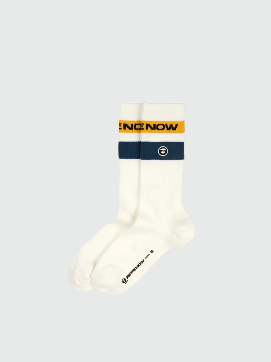 AAPE Vớ Thời Trang - AAPENOW moonface stripe socks