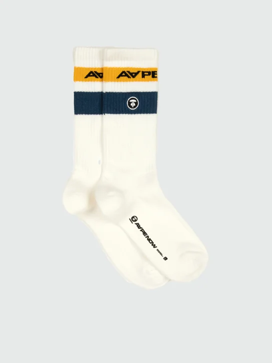 AAPE Vớ Thời Trang - AAPENOW moonface stripe socks
