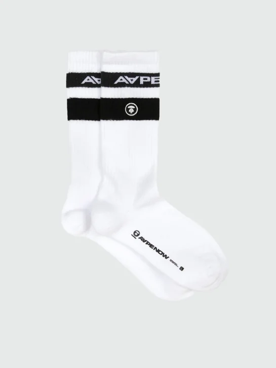 AAPE Vớ Thời Trang - AAPENOW moonface stripe socks