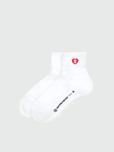 AAPE Vớ Thời Trang - AAPENOW heart moonface socks