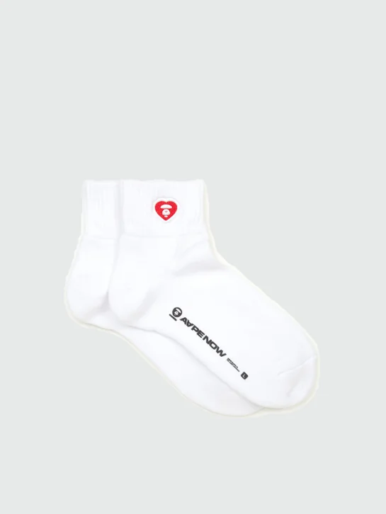 AAPE Vớ Thời Trang - AAPENOW heart moonface socks