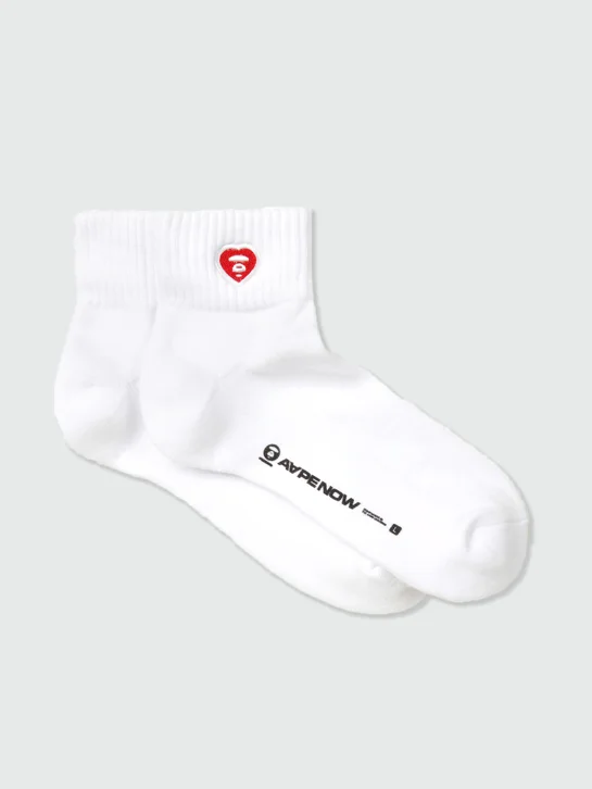 AAPE Vớ Thời Trang - AAPENOW heart moonface ankle socks