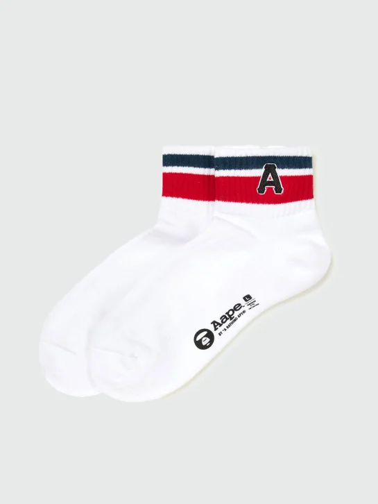 AAPE Vớ Thời Trang - Striped ankle socks