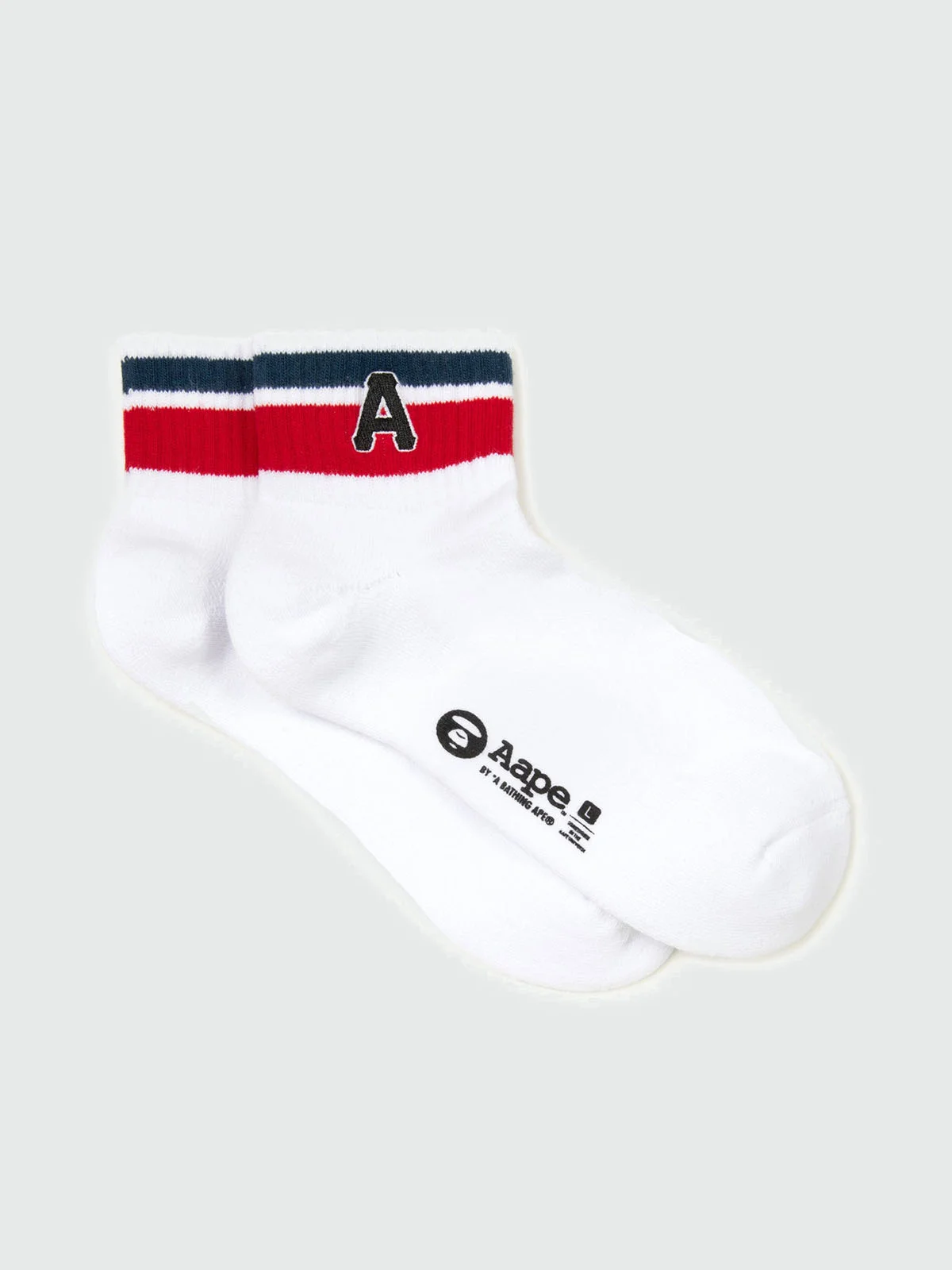 AAPE Vớ Thời Trang - Striped ankle socks