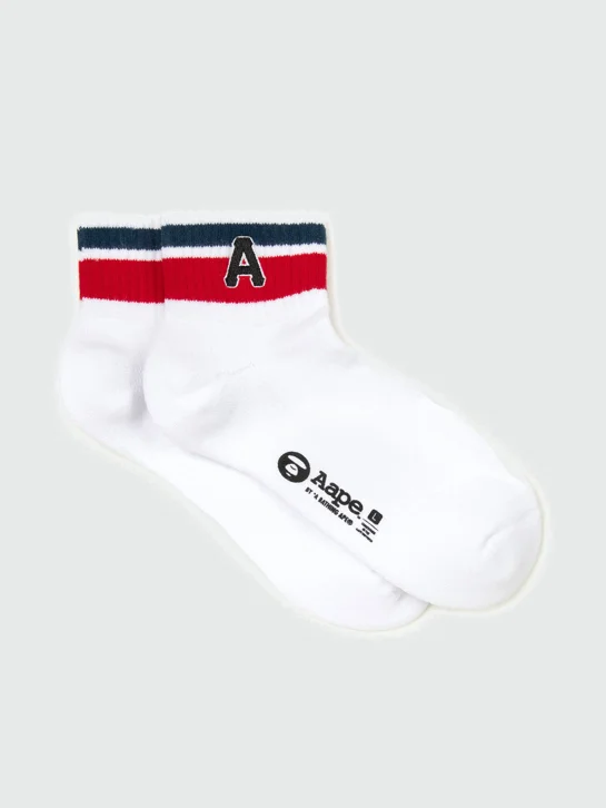 AAPE Vớ Thời Trang - Striped ankle socks