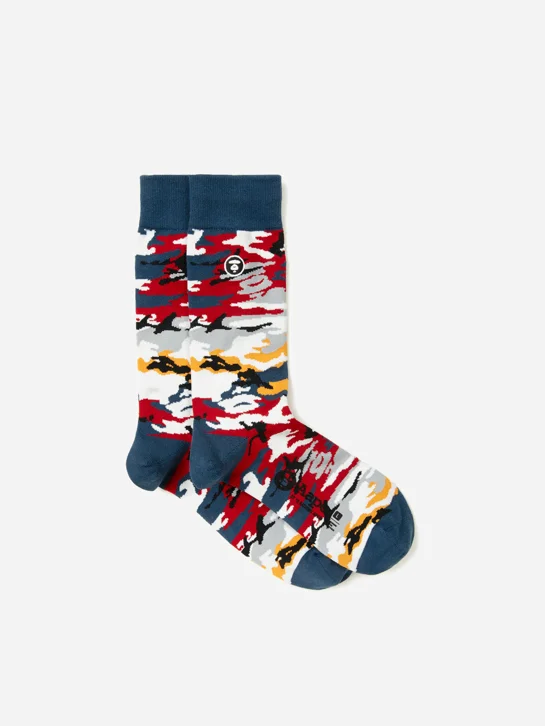 AAPE Vớ Thời Trang - Striped ankle socks