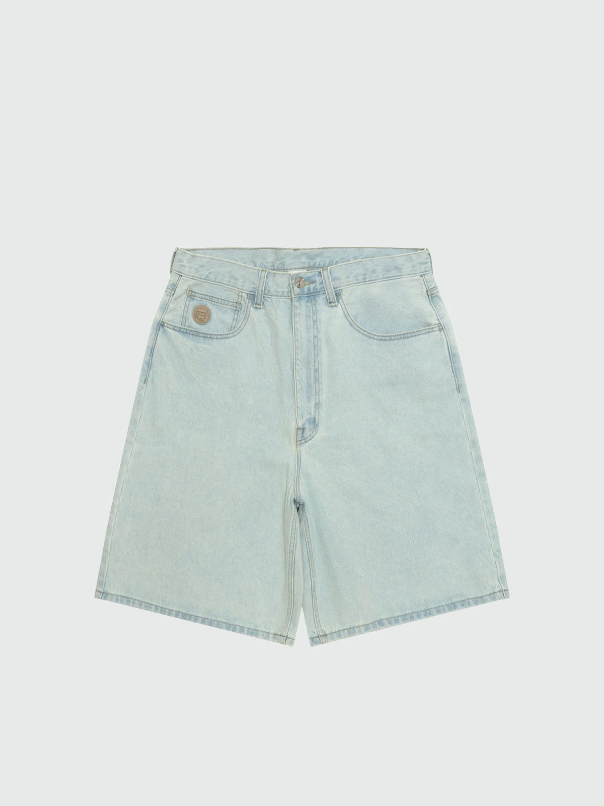 AAPE Quần Jean Ngắn Nam - AAPENOW moonface denim shorts