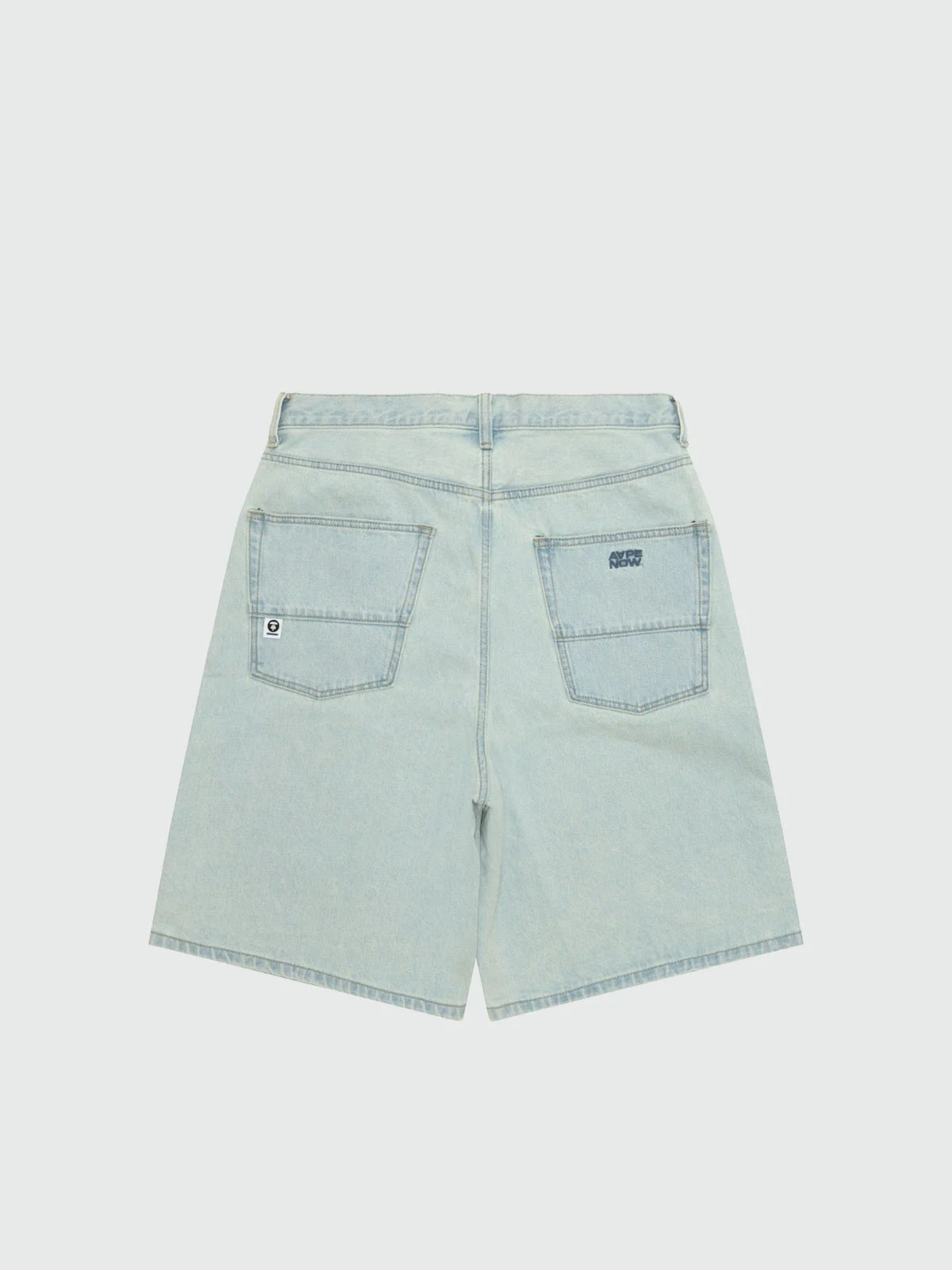 AAPE Quần Jean Ngắn Nam - AAPENOW moonface denim shorts