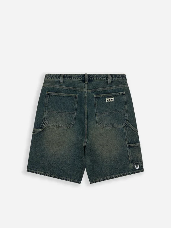 AAPE Quần Ngắn Nam - AAPENOW moonface denim shorts