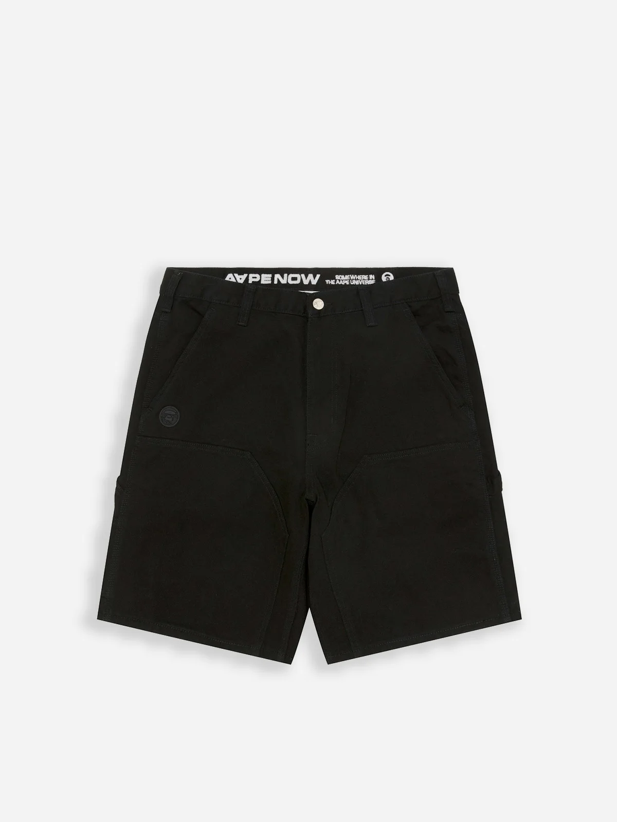 AAPE Quần Ngắn Nam - AAPENOW moonface denim shorts