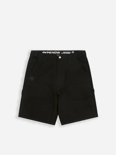 AAPE Quần Ngắn Nam - AAPENOW moonface denim shorts